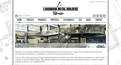 Desktop Screenshot of landmarkmetal.com