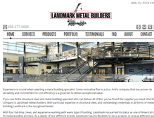 Tablet Screenshot of landmarkmetal.com
